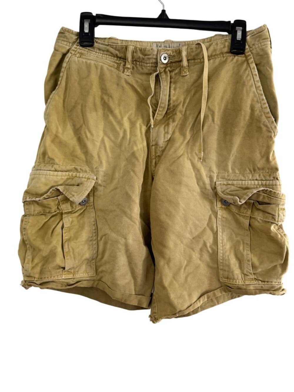 Vintage Y2K American Eagle Outfitters Mens Khaki Cargo Shorts Size 29 100% Cotto